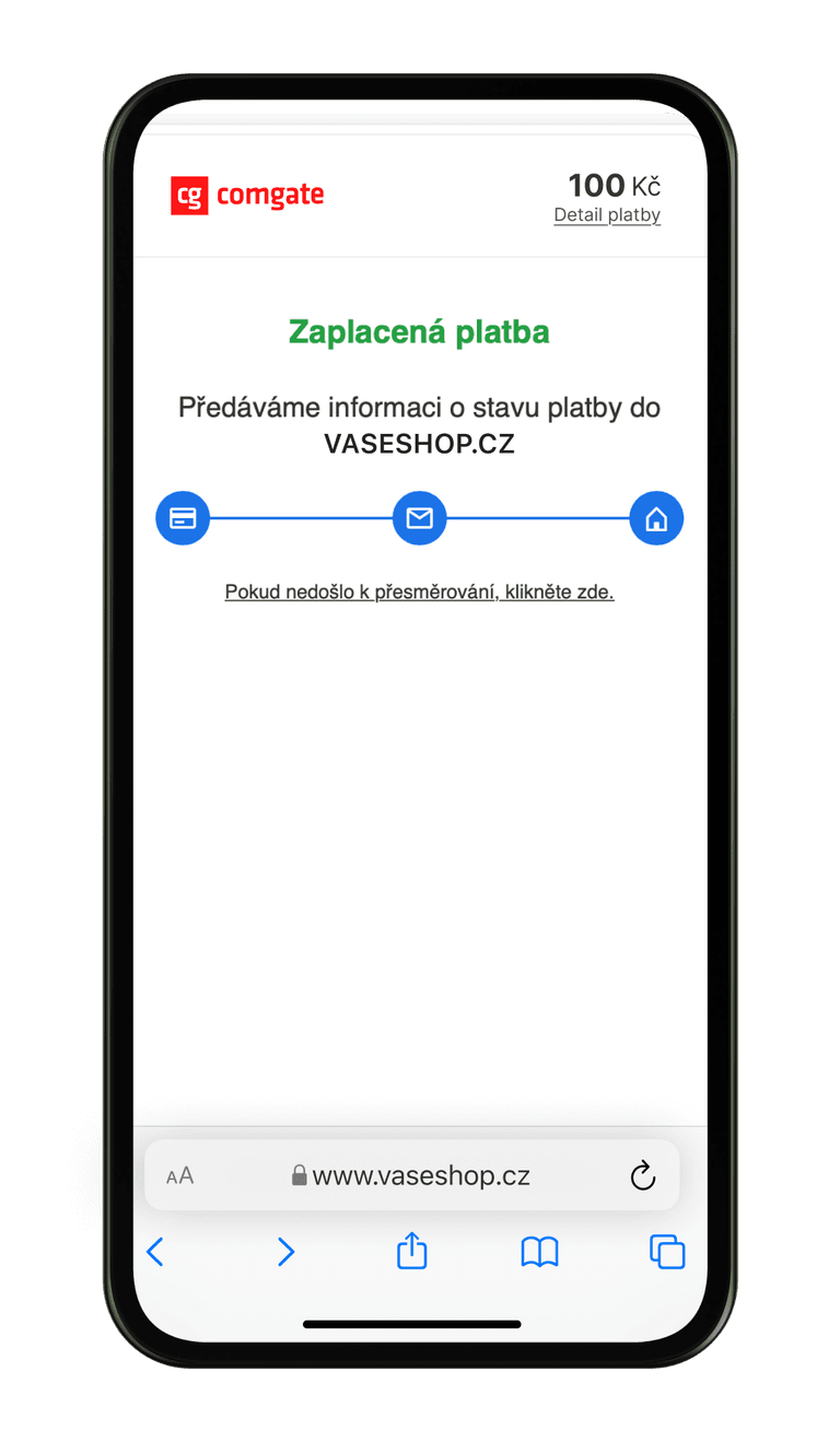 Platba jedním klikem v mobilu