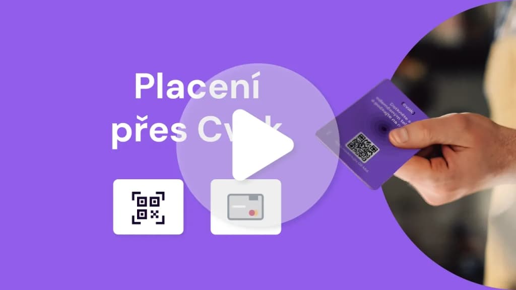 Přes QR + platební kartu